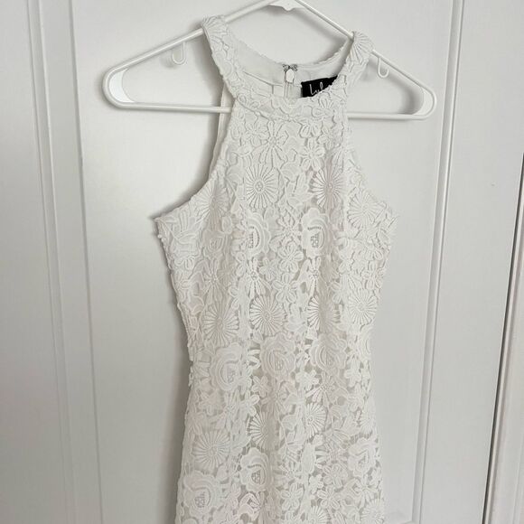 Love Poem Ivory Lace Mini Dress - Picture 2 of 10